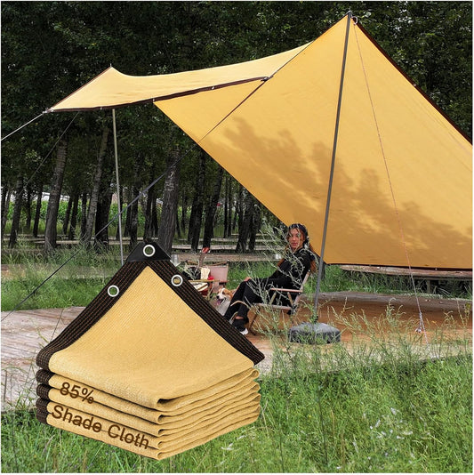 Schaduwnet, schaduwzeil 85% UV-schaduw, schaduwstof, broeikas, winddicht, voor afdekking met oogjes, voor broeikas/tuin/pergola/terraslaand