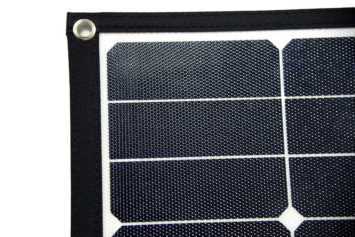 Offgridtec© FSP-2 180W Opvouwbaar zonnepaneel met Sunpower Back-Contact cellen zonder laadregelaar met praktische draaggreep en opbergruimte voor kabels. Voor camping, reizen, boot, caravan