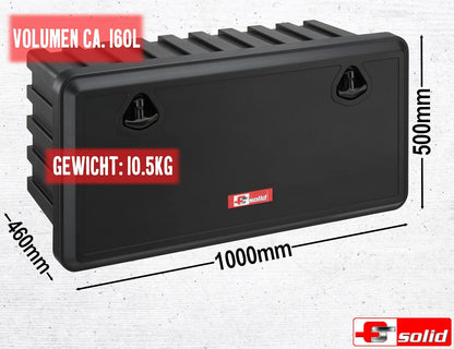 Underbody Box (1000 x 500 x 460) Opbergbox Aanhangwagen Box Opbergbox Truck Spanband Box Ondervloer Box Gereedschap Box Opbergdoos