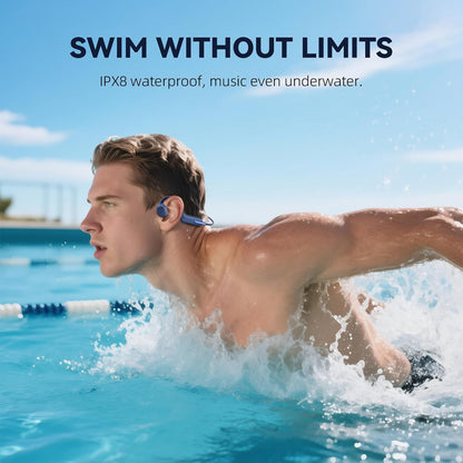 Bone Conduction Koptelefoon – Bluetooth Headphones – Draadloze Oordopjes – Open-Oor Hoofdtelefoon – Sport Koptelefoon – Veilig Tijdens Sporten – Lichtgewicht & Duurzaam