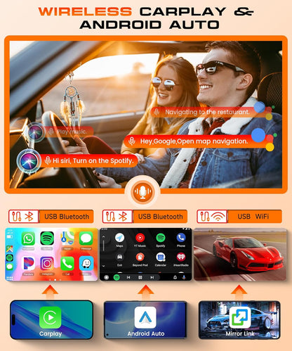 2G 64G VECHEL 9 inch autoradio voor Seat Ibiza 2016-2017 CarPlay, Android Auto, Android 15, equalizer, wifi, GPS, Mirror Link, Bluetooth, RDS/FM-radio met achteruitrijcamera AHD.