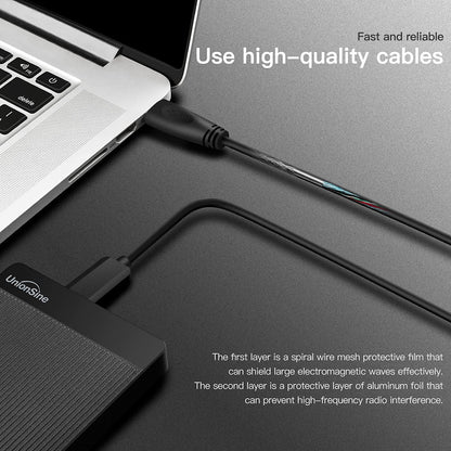 UnionSine HD2510 Externe harde schijf, draagbaar, 4 TB, USB 3.0, compatibel met pc, Mac, laptop, Xbox, Xbox One, PS4, zwart