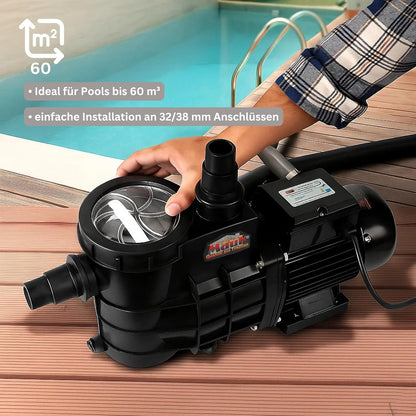 Mauk 1622 zwembadpomp, 7500 l/h 320 W