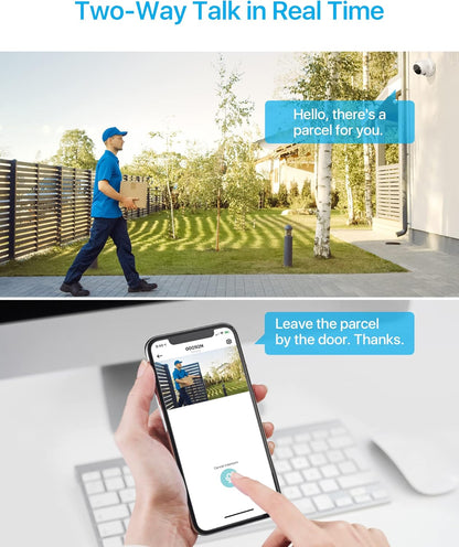 ZOSI 4K PoE Bewakingscamera Set, 4x Outdoor IP PoE Dome Camera met Netwerkkabel, Persoonsdetectie, Kleuren Nachtzicht, 2-Weg Audio, Spotlight Alarm