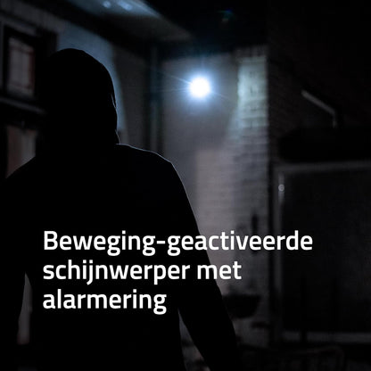 Hombli Zonnecamera 2K QHD – Milieuvriendelijke Oplaadbare Beveiligingscamera op Zonne-energie met Flexibele Bevestiging, Alarm & Schijnwerper – Infrarood & Kleurennachtzicht, Bewegingsdetectie, IP66