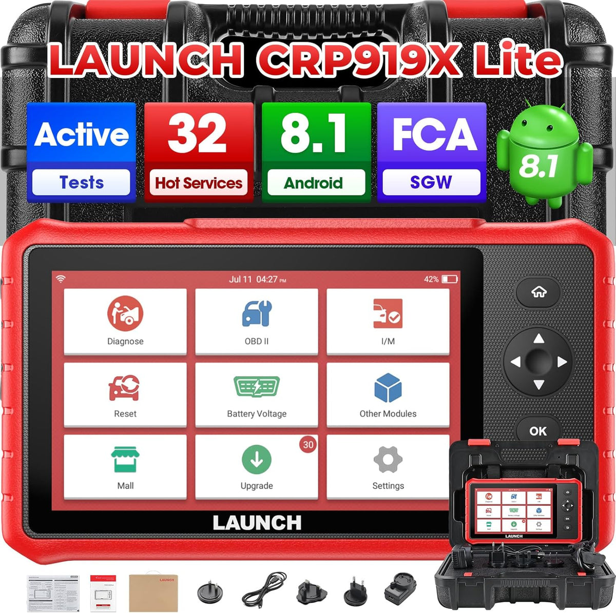 OBD2 Diagnosetool – Autodiagnose Scanner – Foutcode Uitlezer – Auto Scanner – Diagnoseapparaat – Tweerichtingscommunicatie – 32+ Servicefuncties – AutoVIN & AutoScan – 2 Jaar Gratis Updates