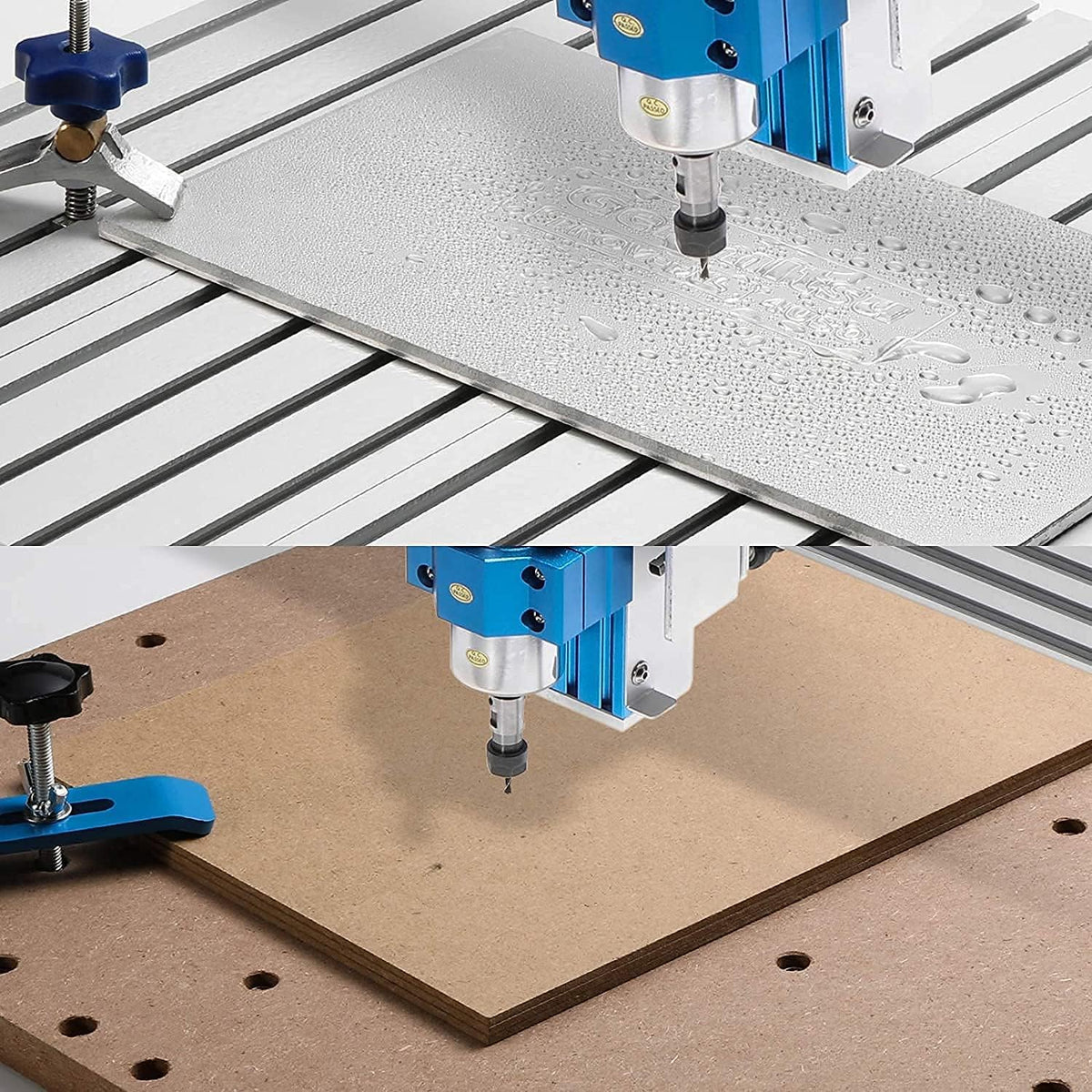 Genmitsu T-sleuftafel 6060 verlengingsaluminium spoilboard voor CNC-routermachine PROVerXL 4030 XY-as uitbreidingsset, 840 x 600 x 15 mm (33,1 x 23,6 x 0,6 inch)