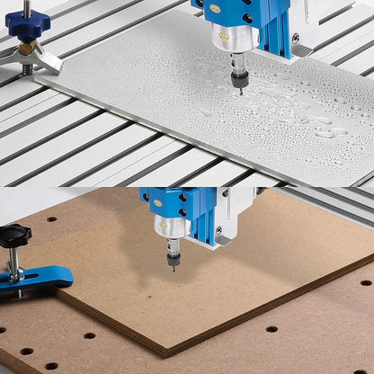Genmitsu T-sleuftafel 6060 verlengingsaluminium spoilboard voor CNC-routermachine PROVerXL 4030 XY-as uitbreidingsset, 840 x 600 x 15 mm (33,1 x 23,6 x 0,6 inch)