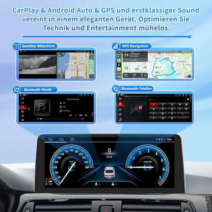 Android 14 Autoradio – Multimedia Systeem – Infotainment Unit – Navigatiesysteem – Auto Stereo – 10,25 Inch HD Touchscreen – Draadloos CarPlay & Android Auto