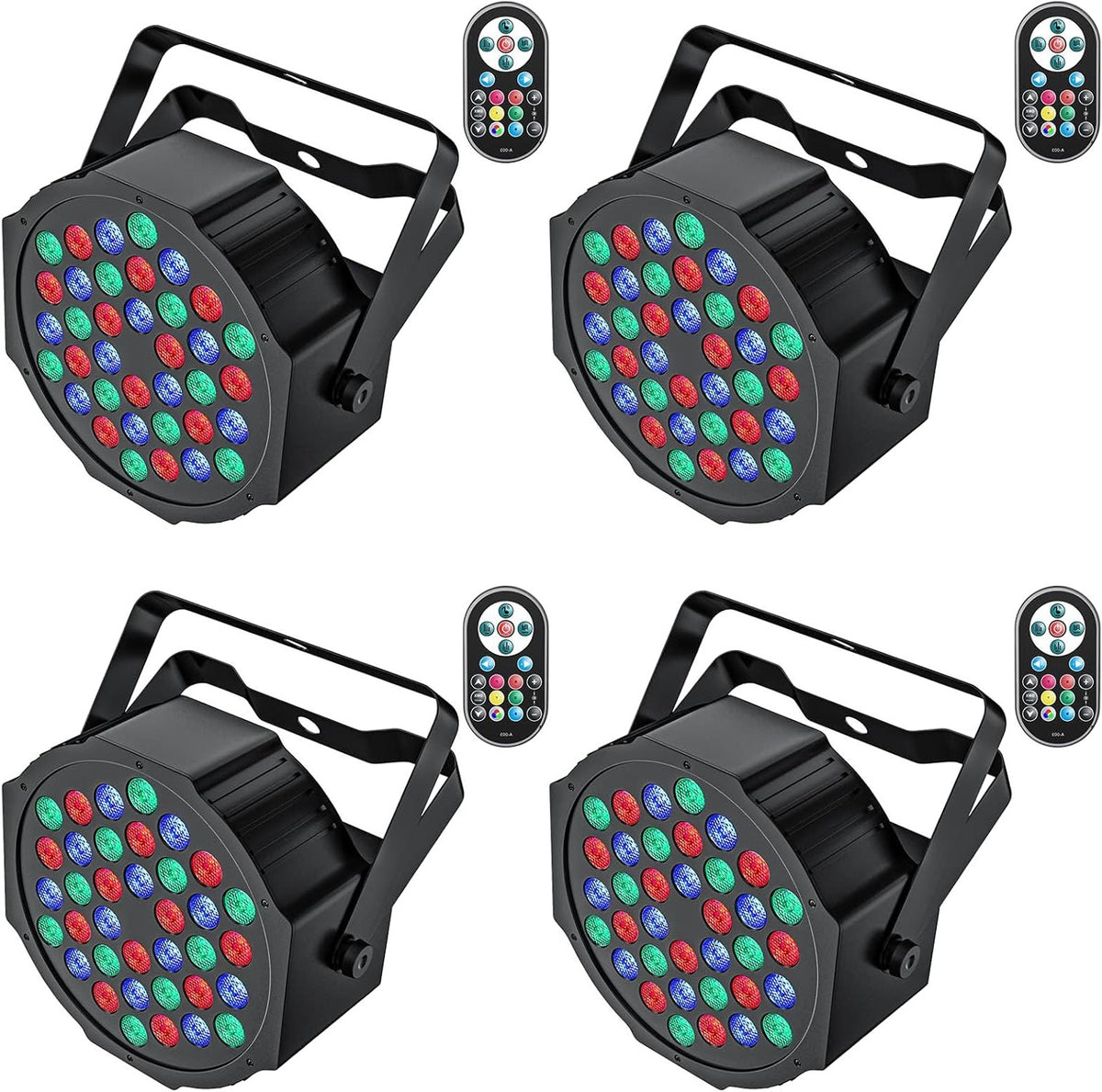 LED Par Light – LED Spot – Podiumverlichting – DJ Verlichting – Feestverlichting – RGB Kleuren – 7 Lichtstanden – Afstandsbediening