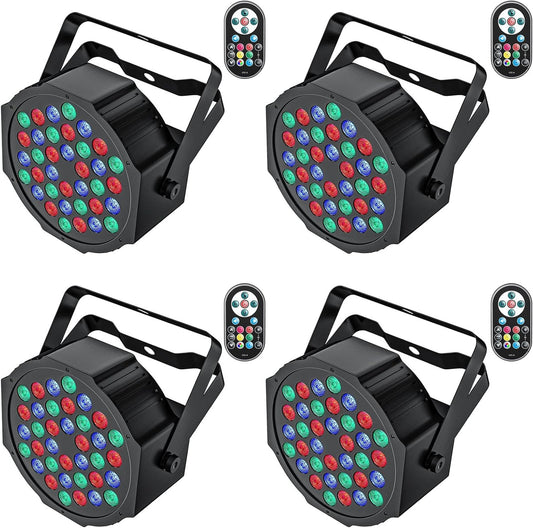 LED Par Light – LED Spot – Podiumverlichting – DJ Verlichting – Feestverlichting – RGB Kleuren – 7 Lichtstanden – Afstandsbediening