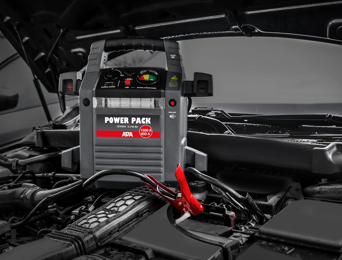 APA 16524 Power Pack 12/24V, starthulp 900A,grijs/zwart