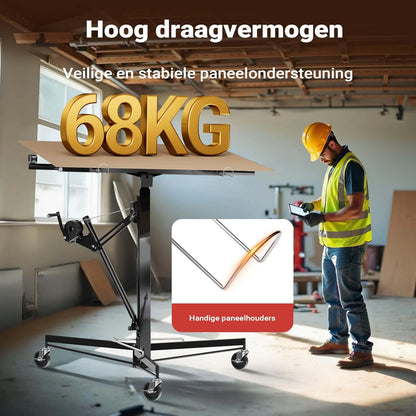 Platenlift XXL voor gipsplaten - 1-persoons-bediening - max. 68 kg