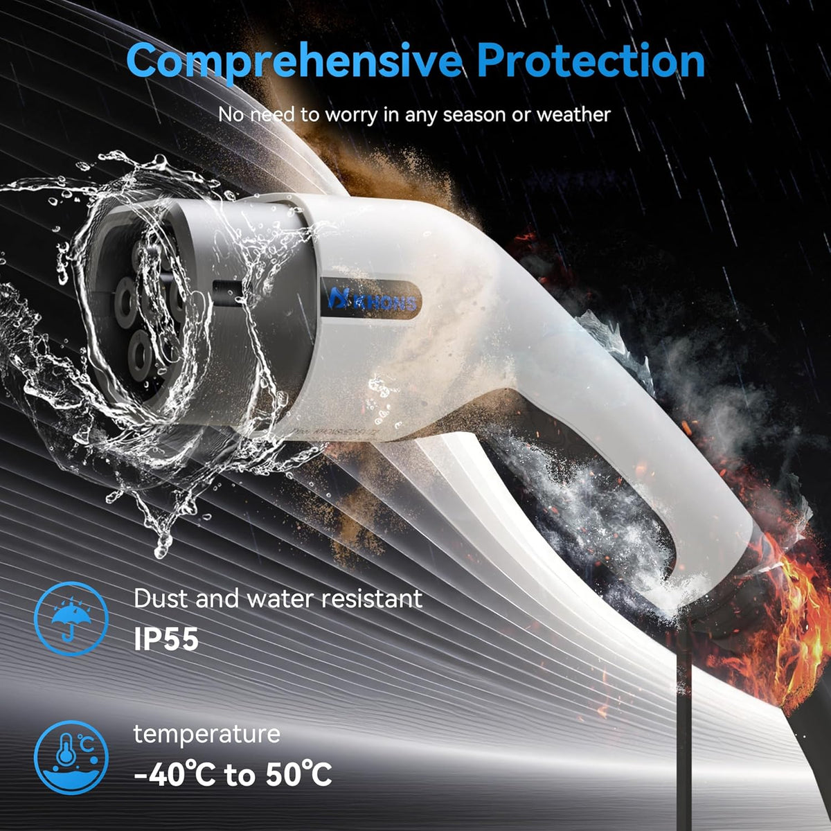 <font dir="auto" style="vertical-align: inherit;"><font dir="auto" style="vertical-align: inherit;">        The Youwoauto Type 2 charging cable for electric vehicles is suitable for Type 2 to Type 2 charging connections with a current of 16 amps and a pow