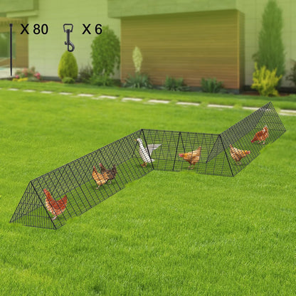 VEVOR Chicken coop with corner frame, 730 x 200 x 61.5 cm, suitable for ducks, rabbits, poultry cage - QUORE
