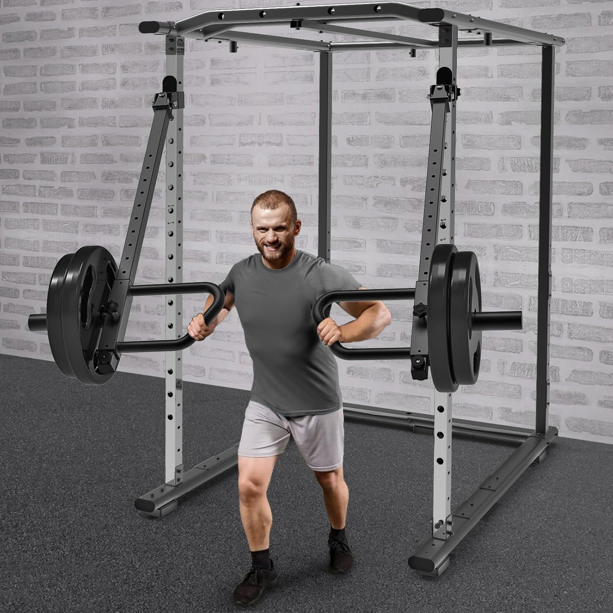 Kipika Verstelbare hefboomarmen voor Power Rack - Jammer Arms bevestigingen voor 3" x 3" rekken met 5/8" of 1" gaten - Compatibel met 2-inch Olympische gewichtschijven - Verstelbare hoogte en hoek - 1