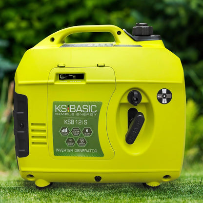 K&S Basic KSB 12i S Inverter-generator, kW 1.2, inverter-generator voor vissen, kamperen, USB-uitgang, benzinegenerator