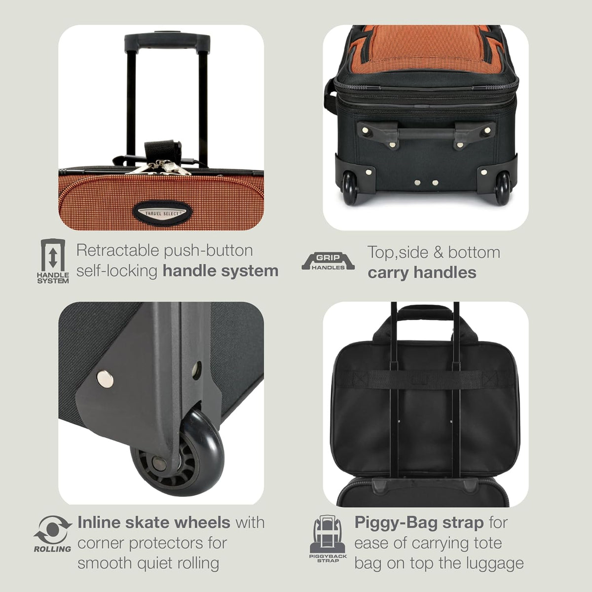 Traveler's Choice Amsterdam 8-delige Bagageset