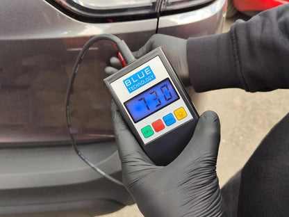 MGR-11-S-AL Laagdiktemeter voor auto | lakdiktemeter voor staal en aluminium carrosserieën | lakmeter met platte sonde op de kabel | laktester meetbereik tot 1990 µm | Made EU
