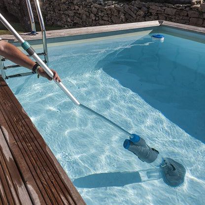 Gre VCB50P Action Vac elektrische stofzuiger, multispeed, voor zwembaden en spa's, grijs/blauw