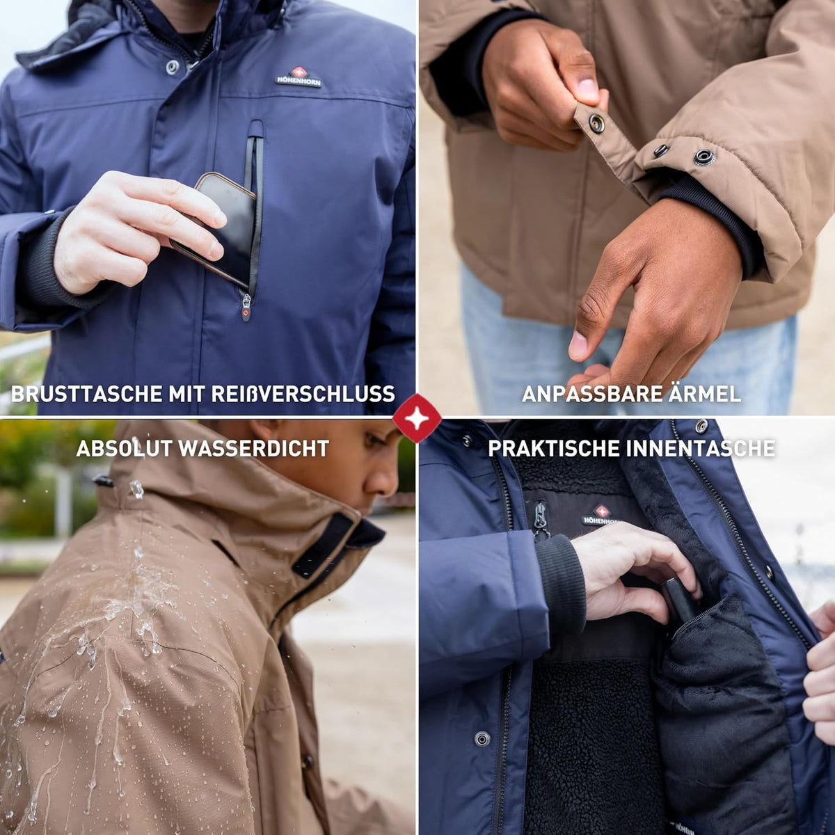 Höhenhorn Starsgard Winterjas voor heren, waterdicht, ademend, functioneel