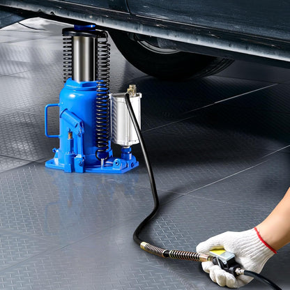 VEVOR Vloerlift, capaciteit 32 ton, hefbereik 255-415 mm, gelaste krik voor zware pneumatische of handmatige toepassingen, met pomp voor SUV's, vrachtwagens