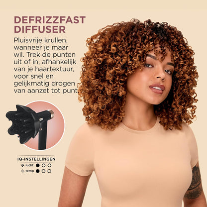 Shark SpeedStyle Haardroger & RapidGloss Finisher met Opbergtas & Haarklemmen, 5 Stylers, Voor Alle Haartypes, Ultrasnel Droog, Gladstrijken van Pluizig Haar, Geen Warmteschade, Ionisch, HD353BKEU
