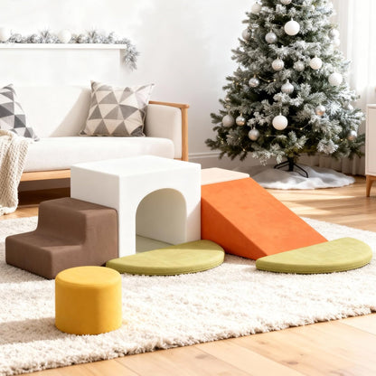 BanaSuper Kids Zachte Speelset, Schuimrubberen Klimblokken voor Kinderen, baby, Soft Climber, Indoor Hindernisbaan van Schuimrubber, voor Kleine Kinderen, Montessori-speelgoed