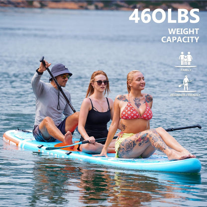 COOLCAA Stand-up paddleboard van 354 x 86 x 15 cm, met premium SUP-accessoires, draagkracht tot 210 kg, SUP-board voor volwassenen en jongeren van alle niveaus