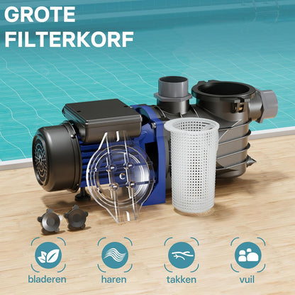 Poolpomp 13200 l/h 370 W zwembadpomp filterpomp circulatiepomp pool