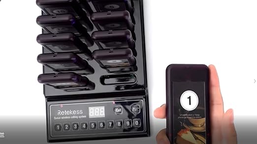 Draadloos Oproepsysteem – Pager Systeem – Bellersysteem – Restaurant Oproeper – WachtrijManager – 48 Uur Standby – Bereik Tot 500 Meter - QUORE