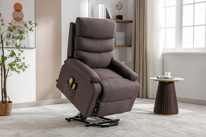 Relaxfauteuil – Elektrische Stoel – Sta-Op Fauteuil – Massagefauteuil – Thermotherapie Fauteuil – Zelfhulpfunctie – 4-Zone Massage