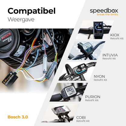 SpeedBox 3.0 compatibel met Bosch/Tuning-chip voor e-bikes ook voor Bosch-motoren 2017-2024, inclusief cranktrekker