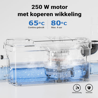Wiltec Small Feeder with 3/1 Carving System, Waste Water Lifting System 250 W, Stool Cutting Pump, Drainage Pump with Grinder for Toilet, Toilet Installation for Drain Water, Pulverizer