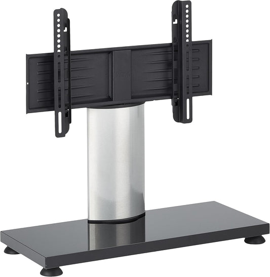 TV standaard – TV stand – TV voet – TV steun – TV meubel – Zilver/Wit Gelakt MDF – 30° draaibaar voor 22-37 inch