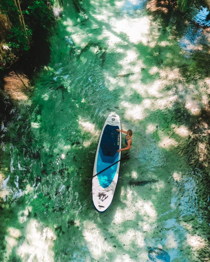 Roc Opblaasbaar Stand Up Paddle Board (6 inch dik) met premium SUP-accessoires Heavy Duty Comfort Rugzak Kajakbevestiging en meer | Wide Stance Non-Slip Deck