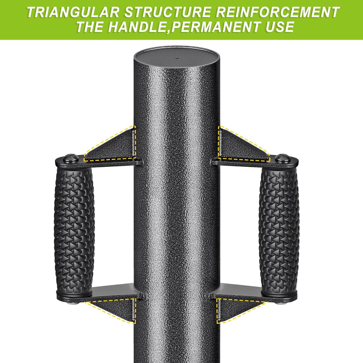 Hek Post Driver, 59 x 10,2 cm T Post Driver Tuin Schermen Rammer Pergola Post Pounder Tool Houten Post Knocker 12 lbs Boerderij Post Thumper voor U-kanaal met anti-slip ergonomische handgrepen