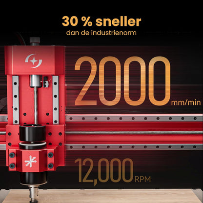 ATOMSTACK C4 Pro CNC-freesmachine, 4-assige ondersteuning, 200 W spindel, CNC-frees- en graveermachine, 420 x 420 mm werkbereik, offline bediening, voor hout, kunststof, aluminium, messing