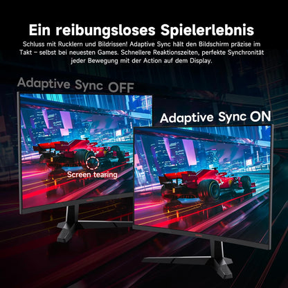 KOORUI Gaming Monitor 23.6 inch 23.5 FHD 180Hz VA /R1500 - QUORE
