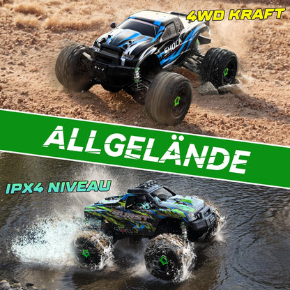 Op Afstand Bestuurde Auto – RC Auto – 1:14 Racer – Offroad Truck – Speelgoed Auto – 4WD Borstelloze Motor – 75+ km/u Snelheid – Dubbele Accu's