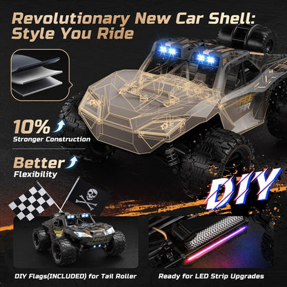 <font dir="auto" style="vertical-align: inherit;"><font dir="auto" style="vertical-align: inherit;">        DEERC 1:14 Fast Remote Control Car, 40km/h High Speed RC Truck with LED Headlight for Boys, Offroad 2.4GHz 4x4 RC Offroad Car, Monster Truck Toy,