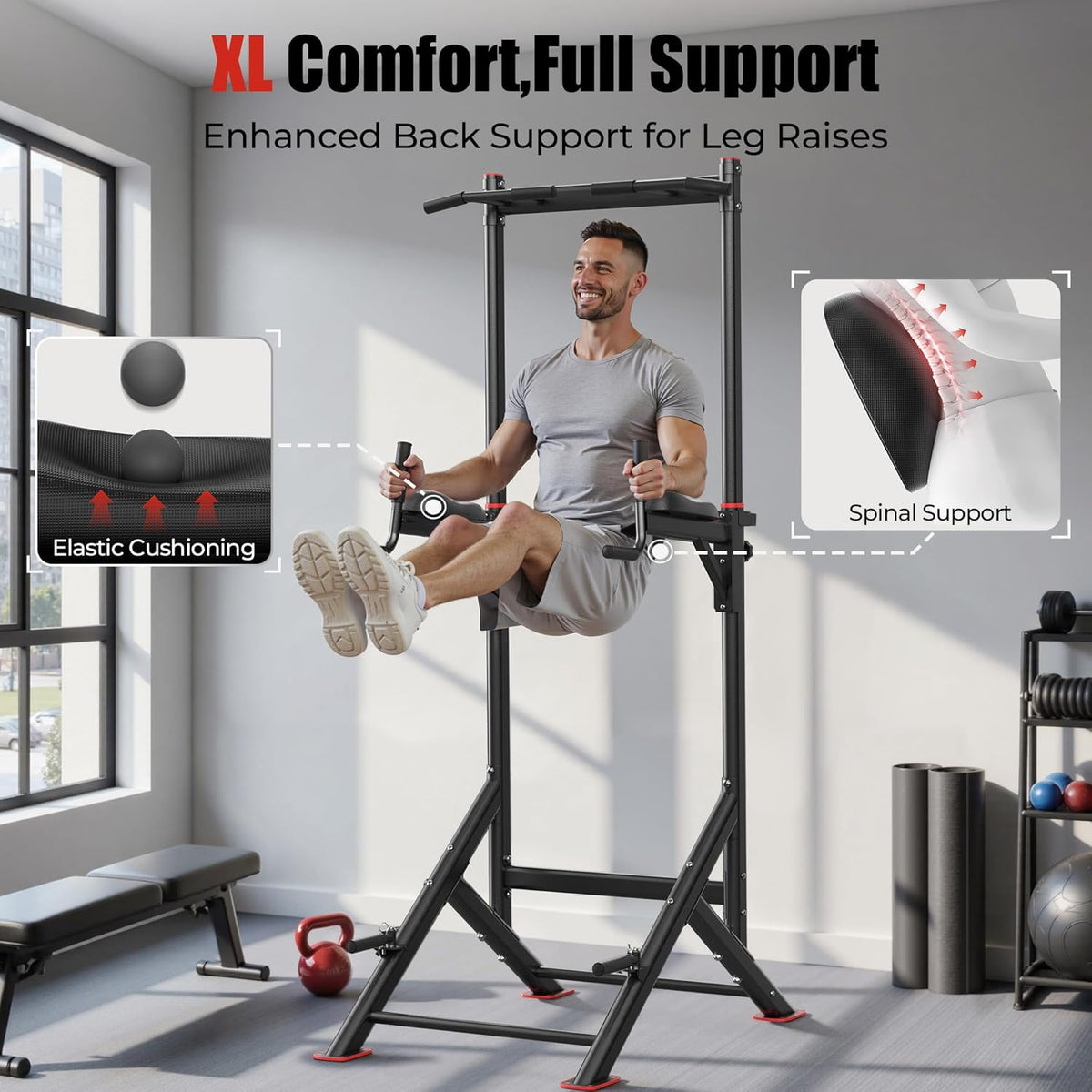 Sportsroyals Power Tower Dip Station - QUORE