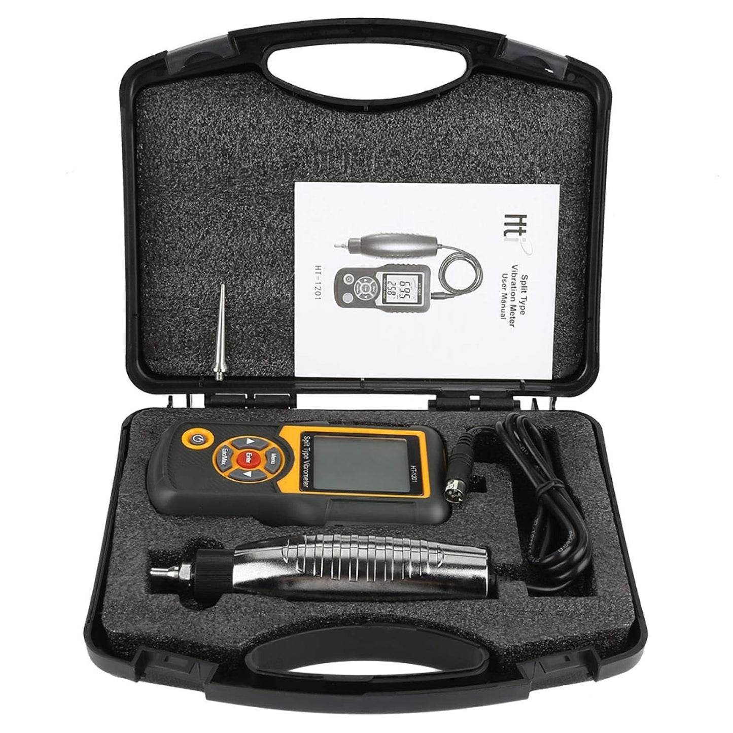 Digitale trillingsmeter, meetinstrument voor trillingssensor, precisiespleet, draagbaar, met snelheid 0,1 ~ 199,9 m/s2 pick.