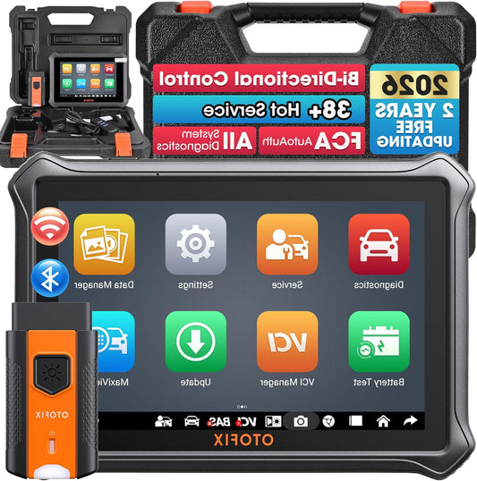OBD2 Scanner – Auto Diagnosetool – Foutcode Uitlezer – Bidirectionele Scanner – Auto Diagnoseapparaat – Volledige Systeemdiagnose – 7 Inch Touchscreen – 38+ Resetfuncties