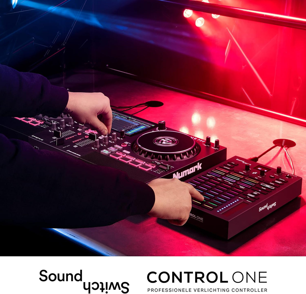 DMX-Controller – Lichtcontroller – DJ-Lichtcontroller – Verlichtingscontroller – DMX-Interface – 2 DMX-Universes – 1,5-Inch OLED-Scherm