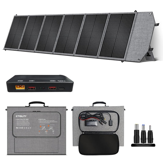 Zonnepaneel, opvouwbaar, 200 W zonnepaneel met monokristallijn zonnecel voor powerstation, 20 V fotovoltaïsche module zonne-installatie zonne-oplader met Multi-Contact voor outdoor, camping
