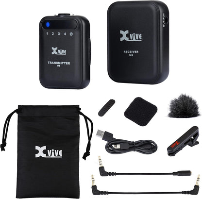 Draadloos Digitaal Microfoonsysteem – Draadloze Microfoon, Microfoonset, Camera Microfoon, Smartphone Microfoon – Compact Met Geïntegreerde Capsule – 2,4 GHz True Diversity – 24-bit/48 kHz Audio, Tot 5 Uur Accuduur