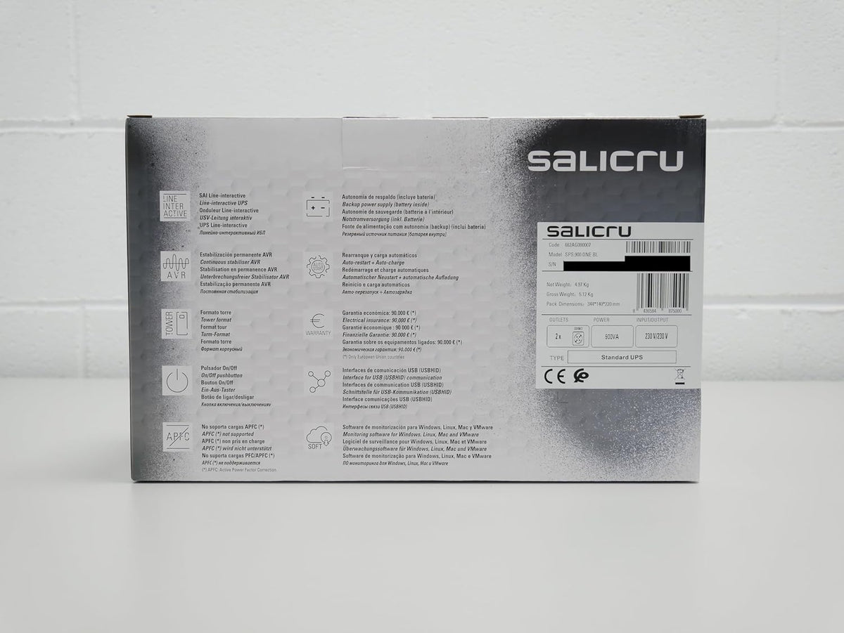 Salicru SPS 900 ONE BL – 900 VA Line-interactive Uninterruptible Power Systems (UPS)