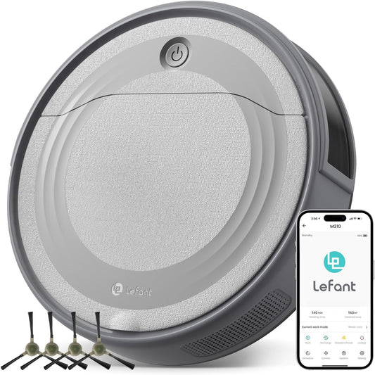 Robotstofzuiger – Robotstofzuiger met App – Stofzuiger Robot – Dweilrobot – Automatische Stofzuiger – Krachtige Zuigkracht 4500Pa – Lange Batterijduur 180 Minuten
