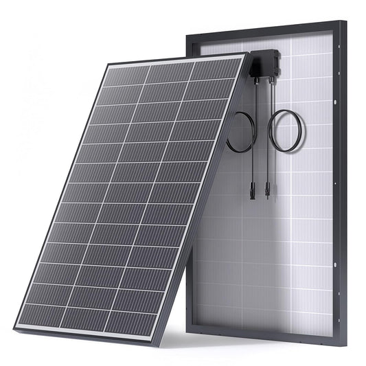 N-Type 16BB Zonnepaneel, 20.16V Monokristallijn Fotovoltaïsche Zonnecel, PV-Module voor 12 Volt-Batterijen, Caravan, Camper, Boot, Jacht, Dakhouders, Off-Grid (100W)